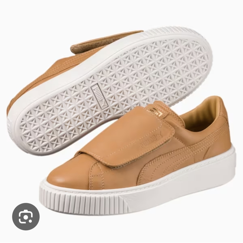 NWT PUMA LEATHER PLATFORM SNEAKERS